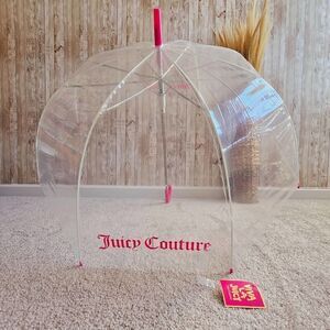 JUICY COUTURE clear pink women's umbrella